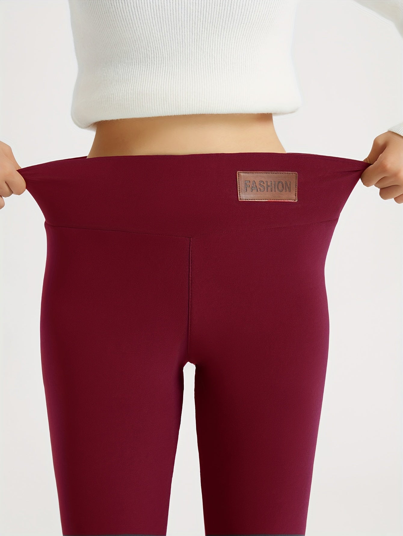 Women's Plush-Lined High Waist Winter Leggings - MISCOZY