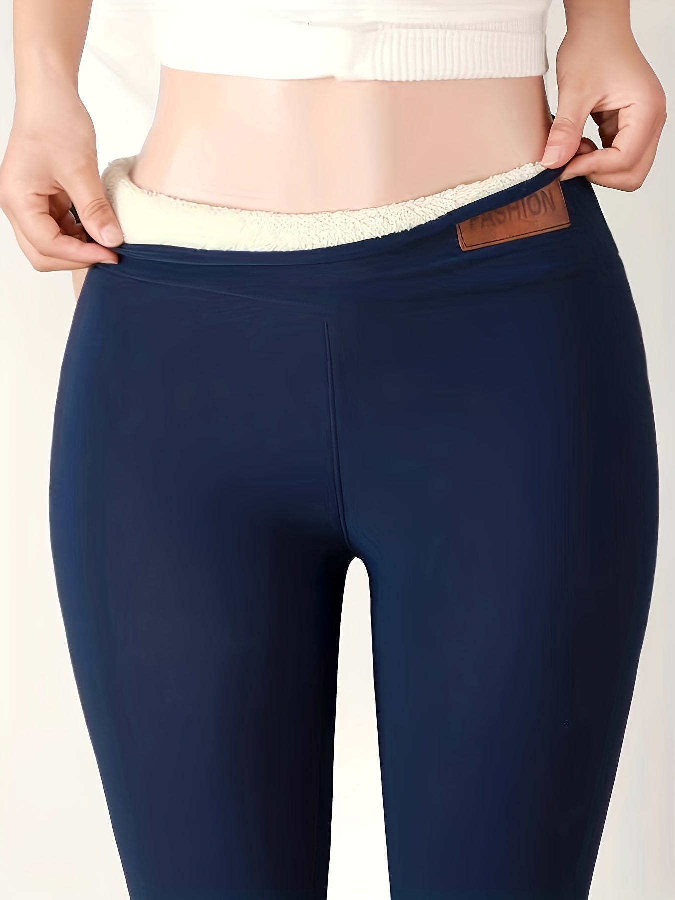 Women's Plush-Lined High Waist Winter Leggings - MISCOZY