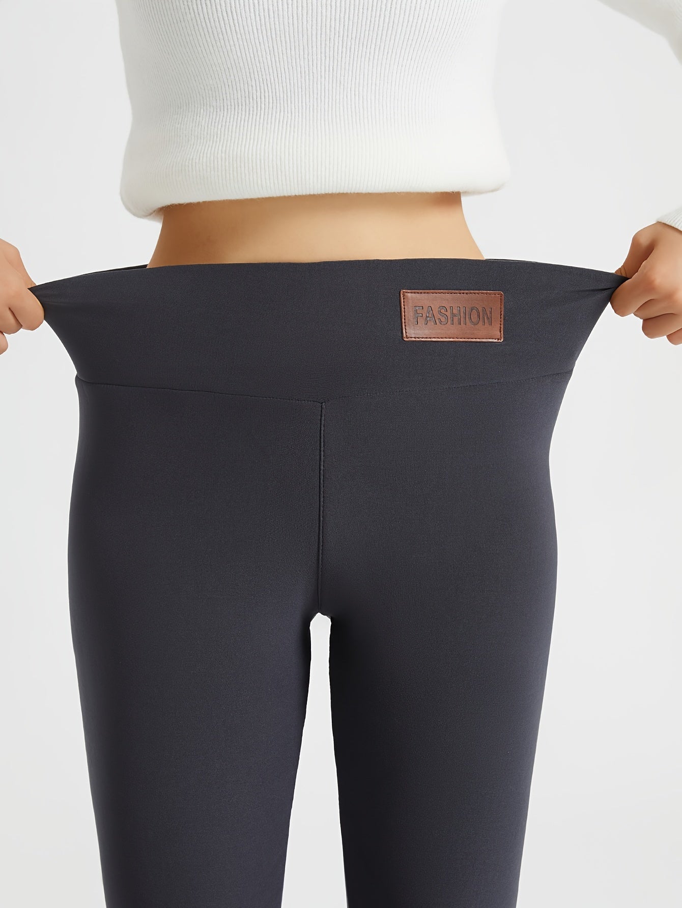 Women's Plush-Lined High Waist Winter Leggings - MISCOZY