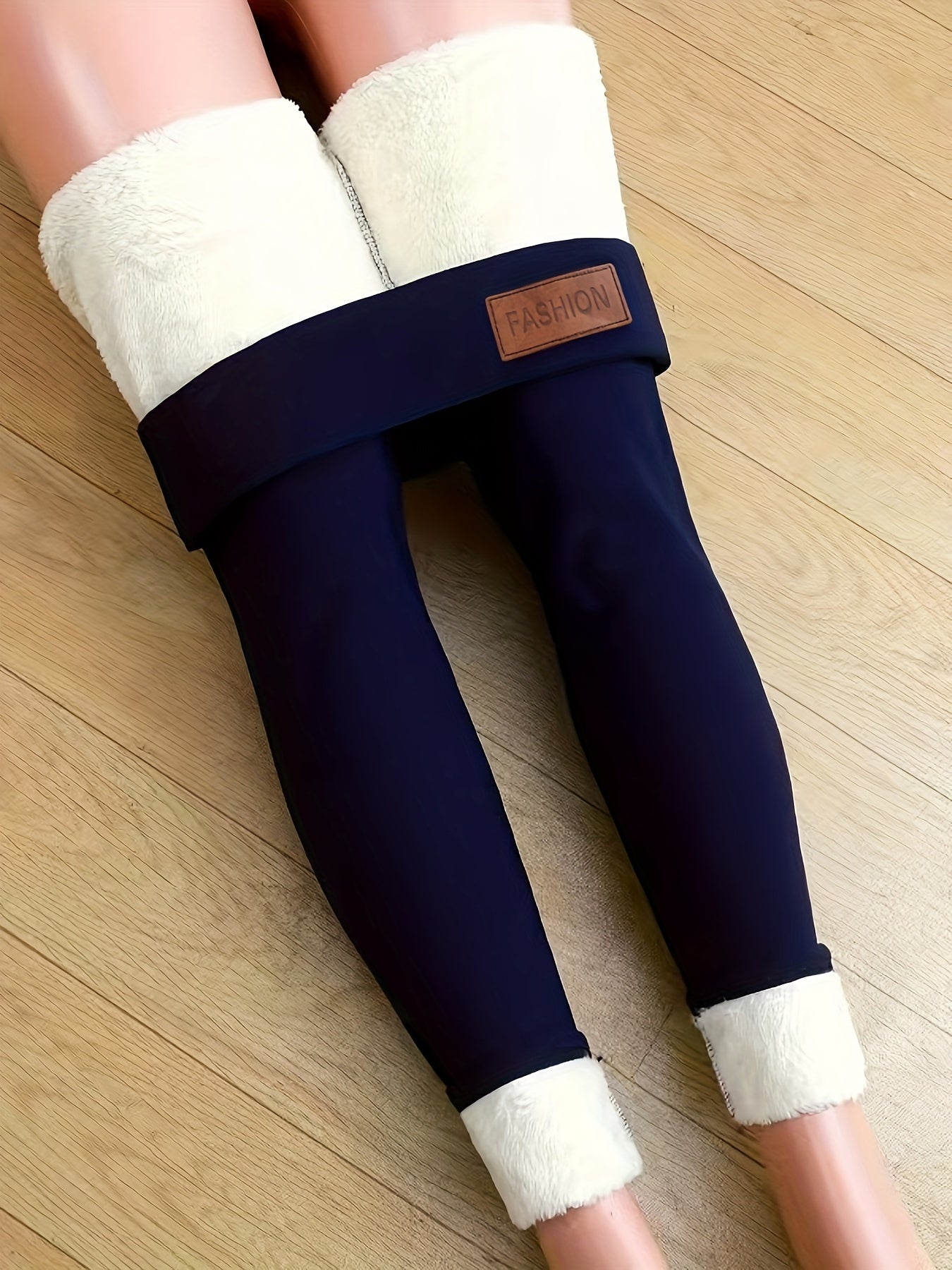 Women's Plush-Lined High Waist Winter Leggings - MISCOZY