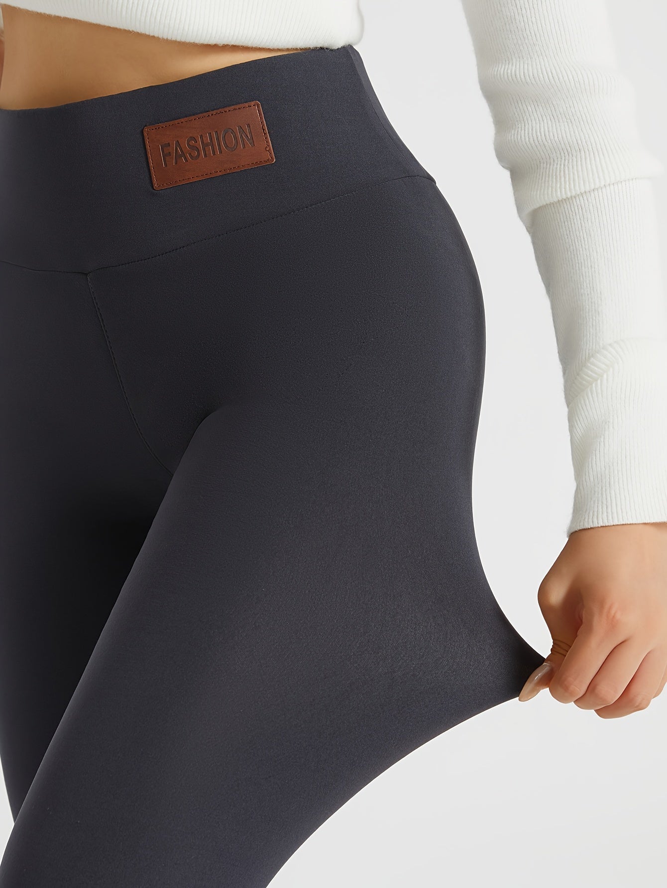 Women's Plush-Lined High Waist Winter Leggings - MISCOZY