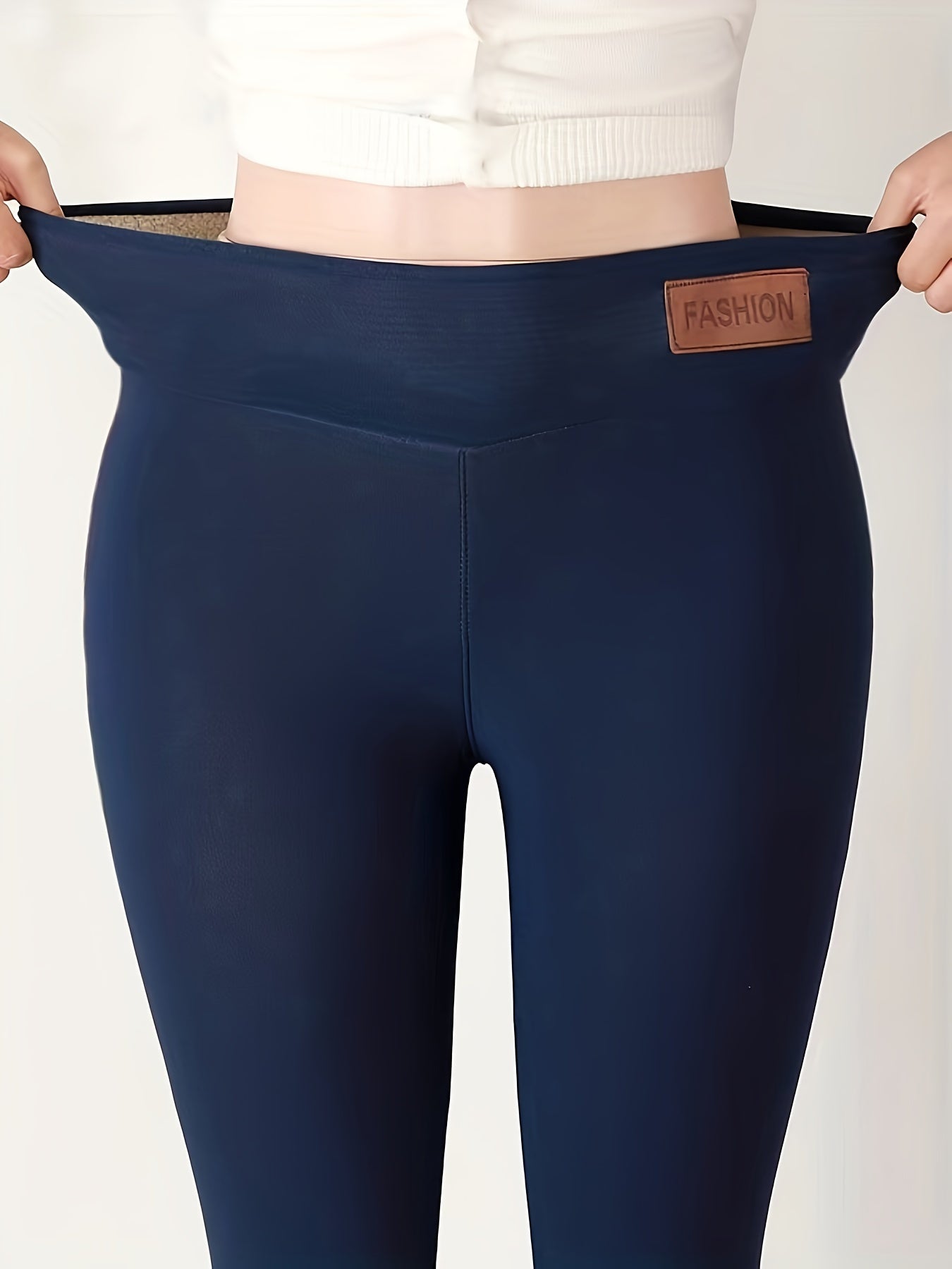 Women's Plush-Lined High Waist Winter Leggings - MISCOZY