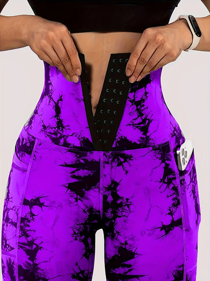 Miscozy Printed High-Waisted Fitness Yoga Leggings