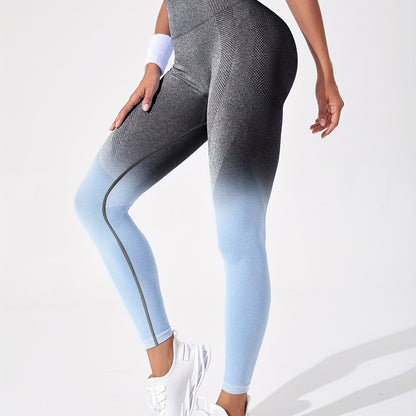 Miscozy Gradient High-Waist Yoga Leggings