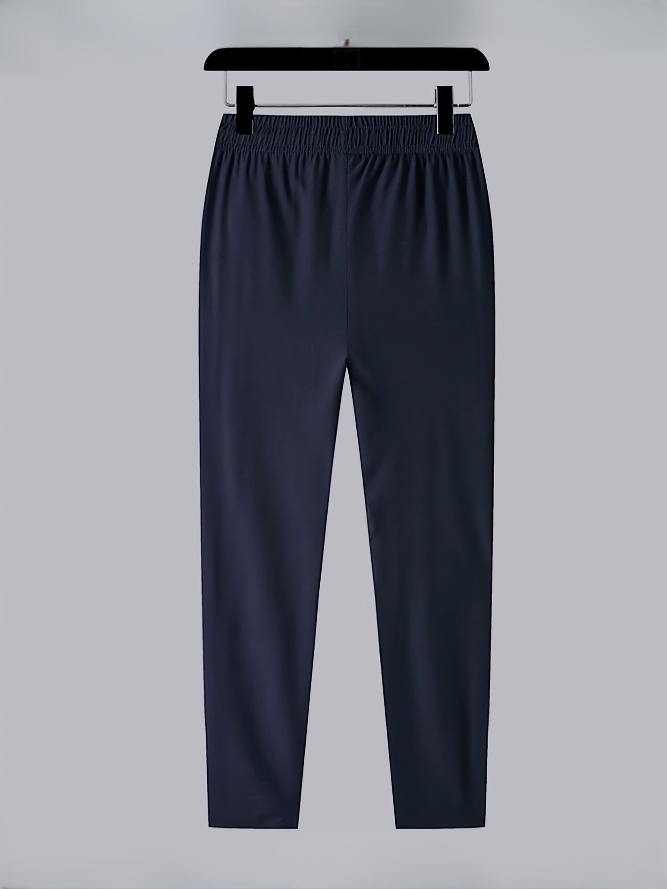 Men's Solid Track Pants With Zipper Pockets - MISCOZY