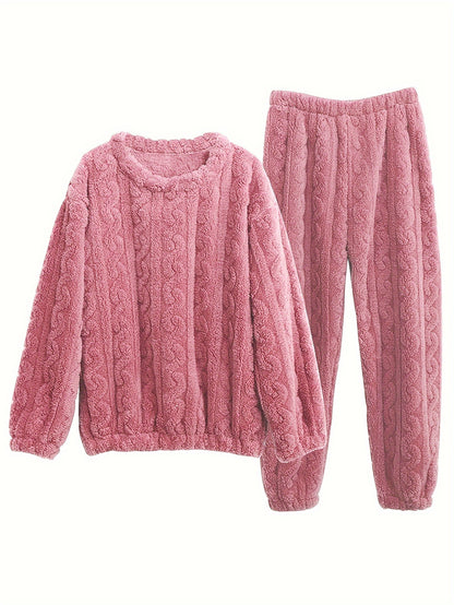 Women's Cozy Plush Pajama Set - MISCOZY