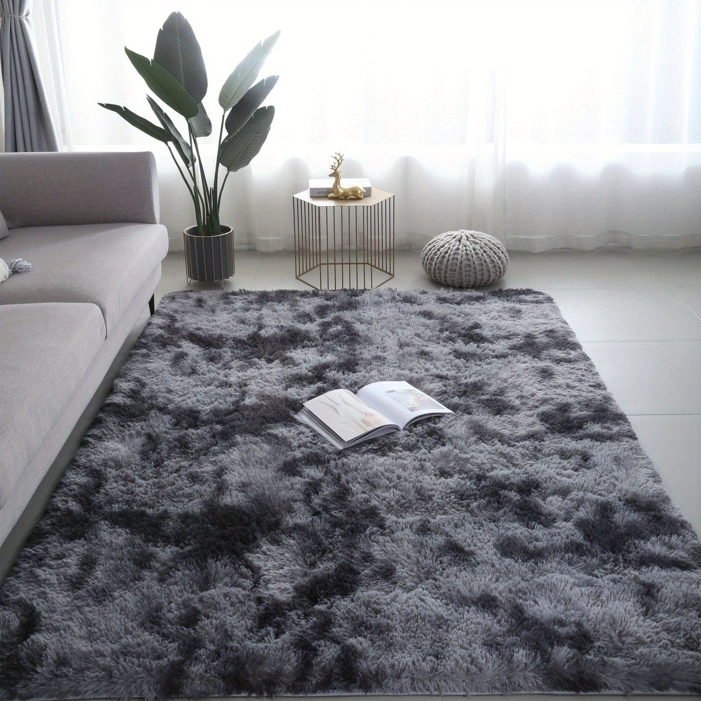 Soft Plush Tie-Dyed Area Rug - MISCOZY