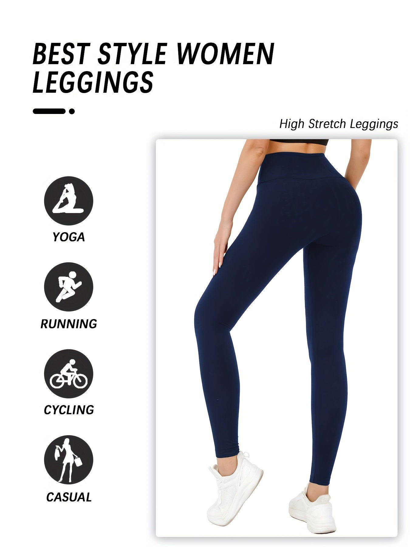 Super Soft High-Waisted Leggings for Women - MISCOZY