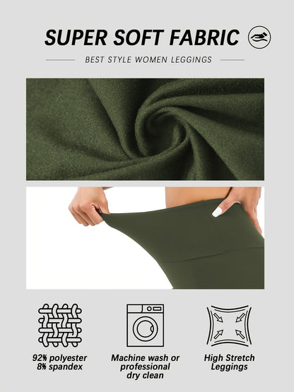 Super Soft High-Waisted Leggings for Women - MISCOZY