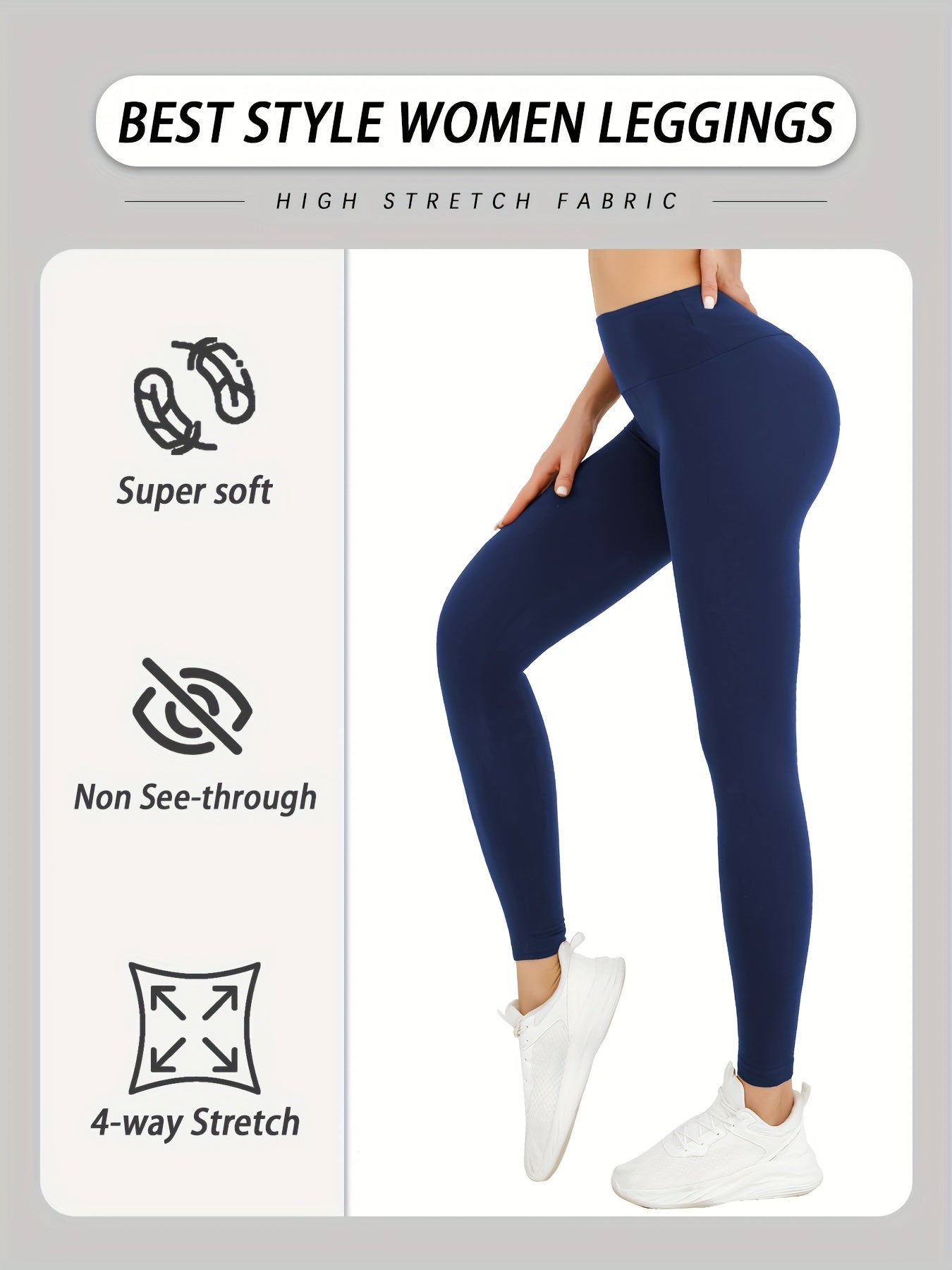 Super Soft High-Waisted Leggings for Women - MISCOZY