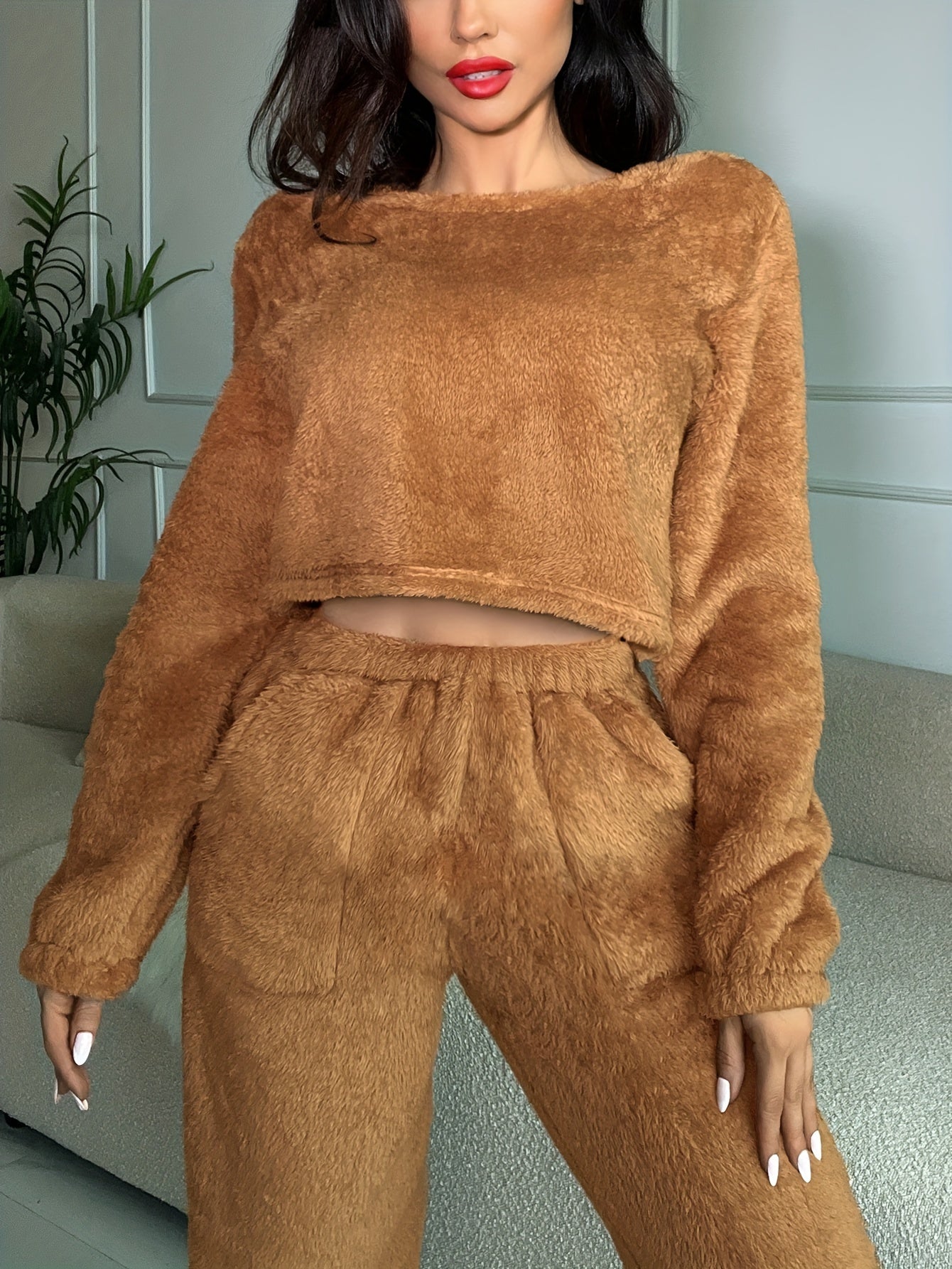 Miscozy's 2-Piece Plush Thermal Pajama Set