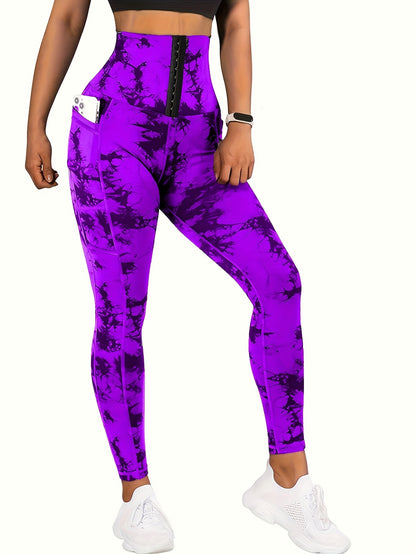 Miscozy Printed High-Waisted Fitness Yoga Leggings