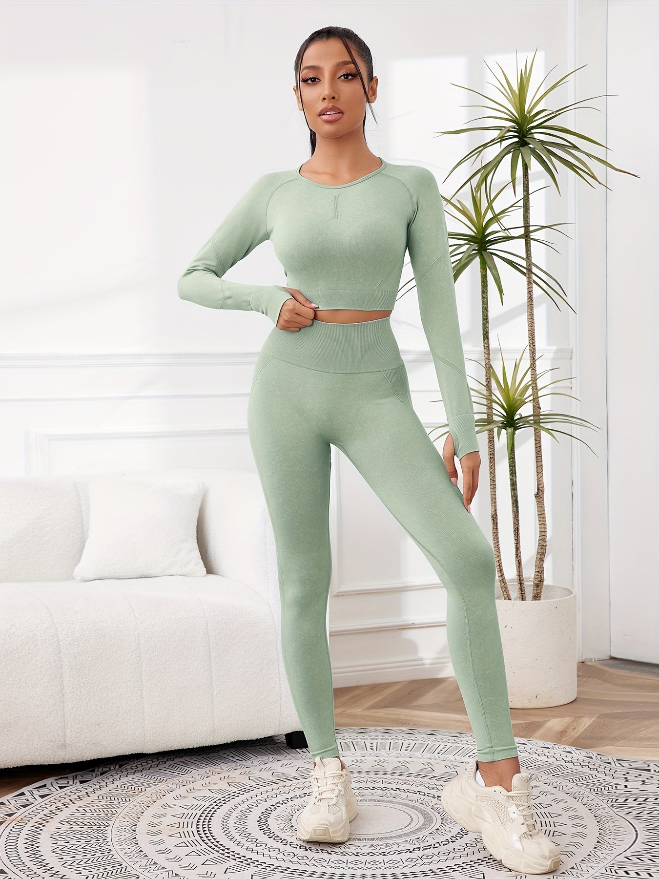 Miscozy's 2pcs Set Leggings and Top