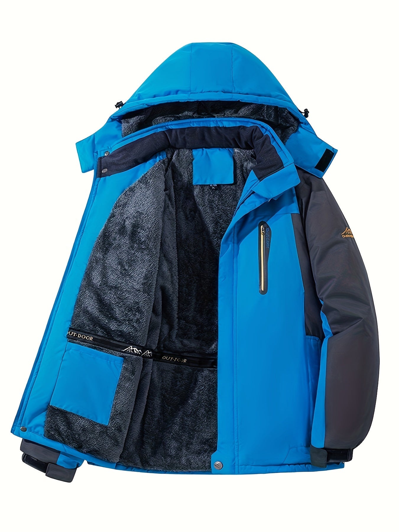 Waterproof Warm Fleece Hooded Outdoor Coat - MISCOZY