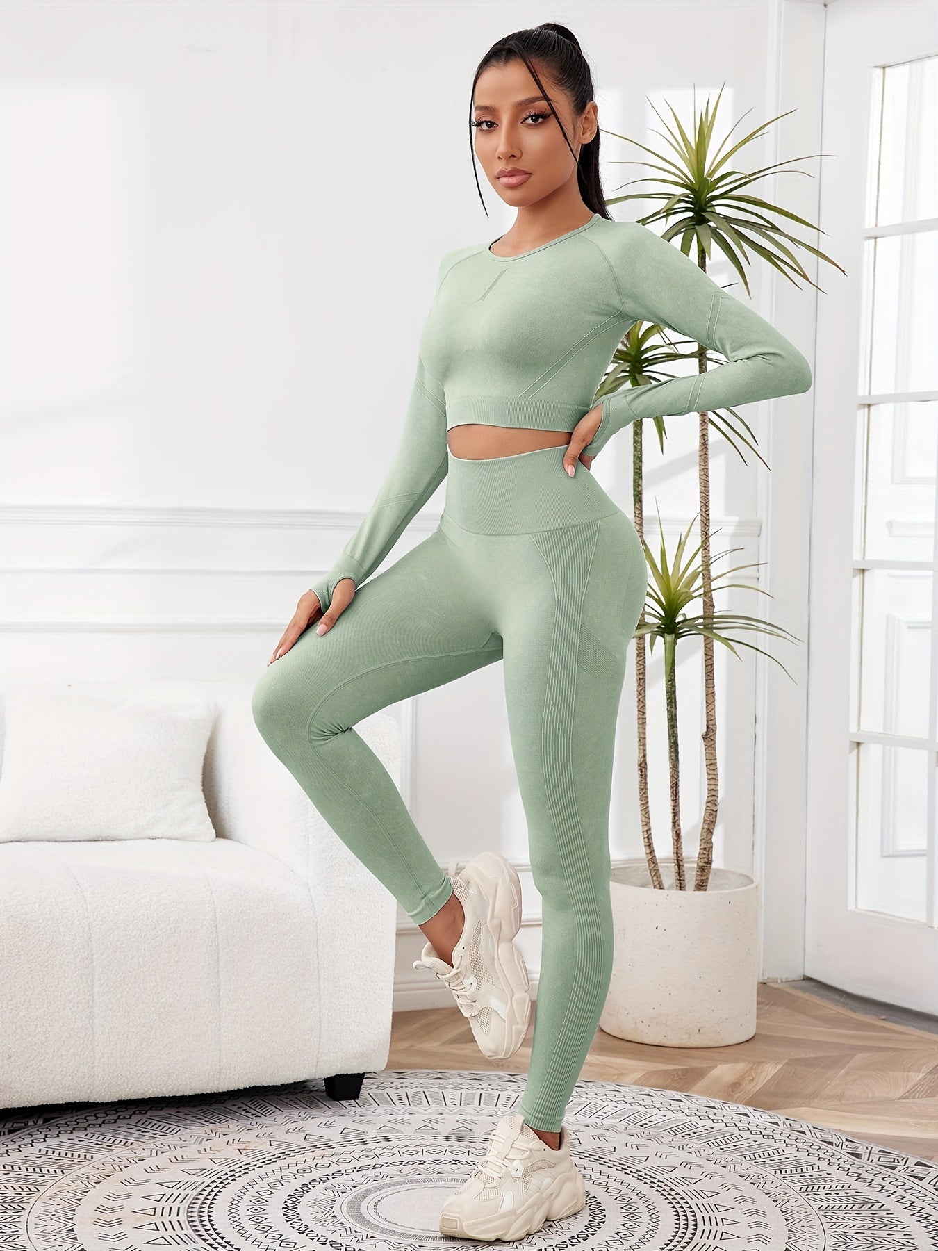 Miscozy's 2pcs Set Leggings and Top