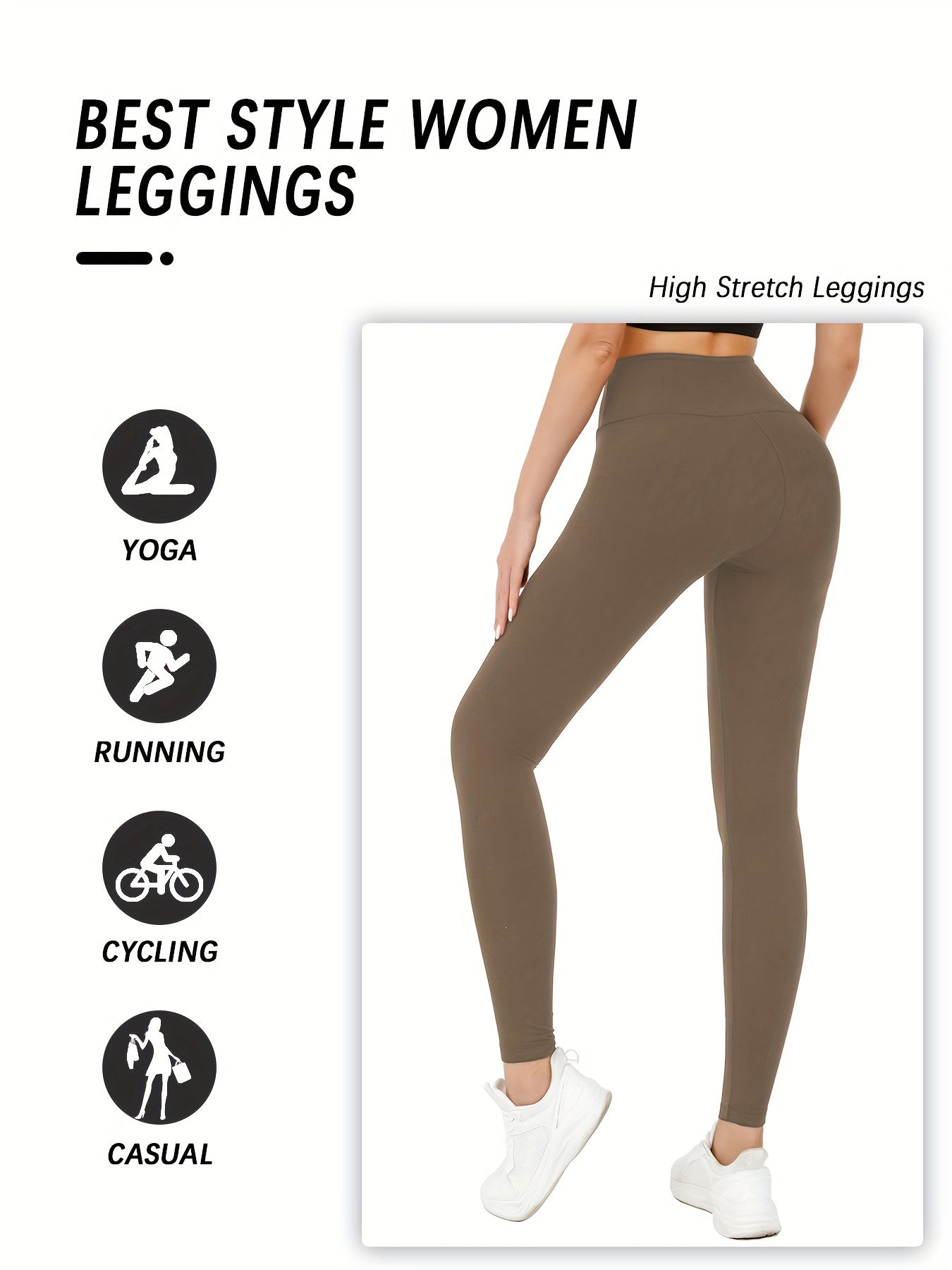 Super Soft High-Waisted Leggings for Women - MISCOZY