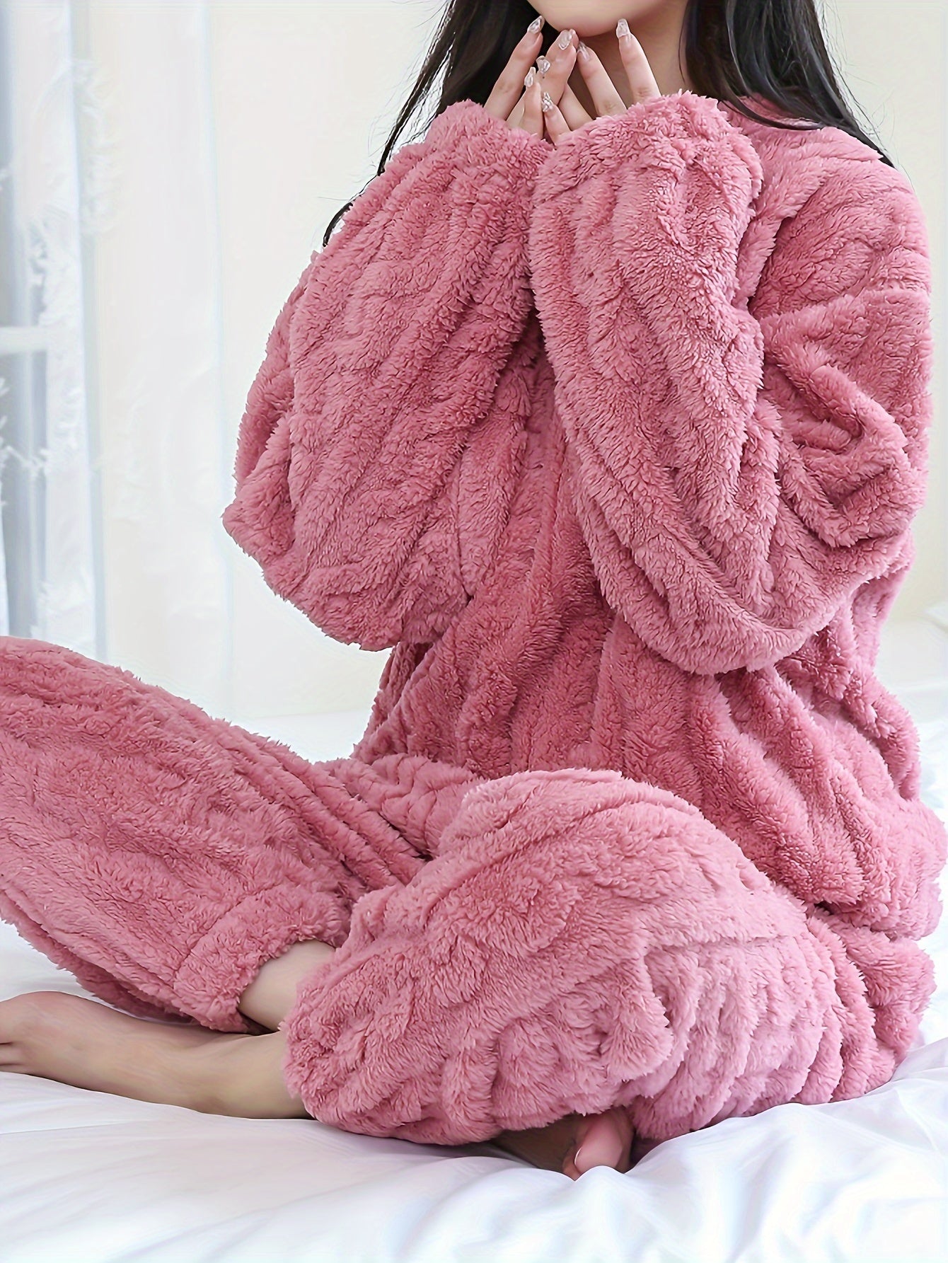 Women's Cozy Plush Pajama Set - MISCOZY