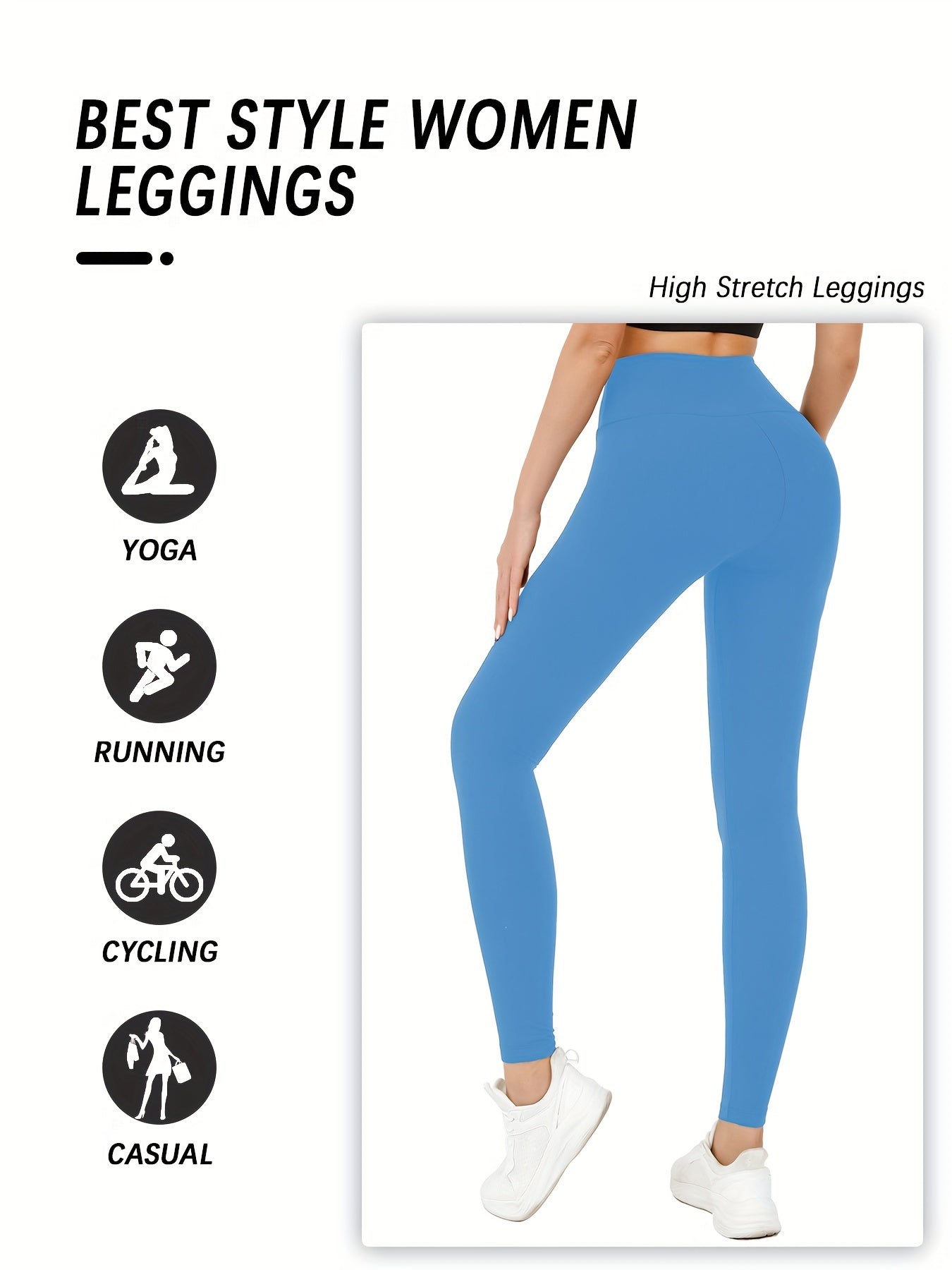 Super Soft High-Waisted Leggings for Women - MISCOZY