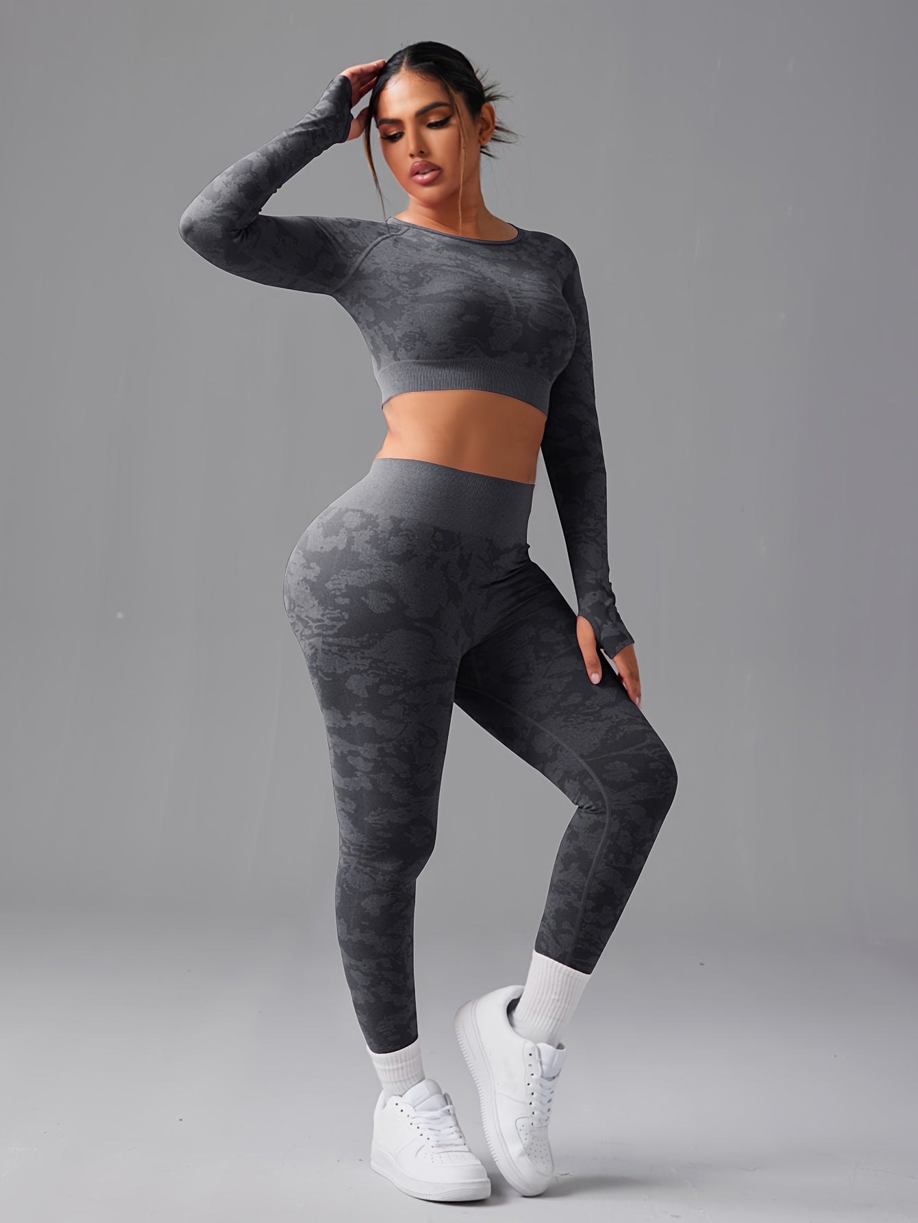 Miscozy Seamless High-Waist Fitness Sports Set