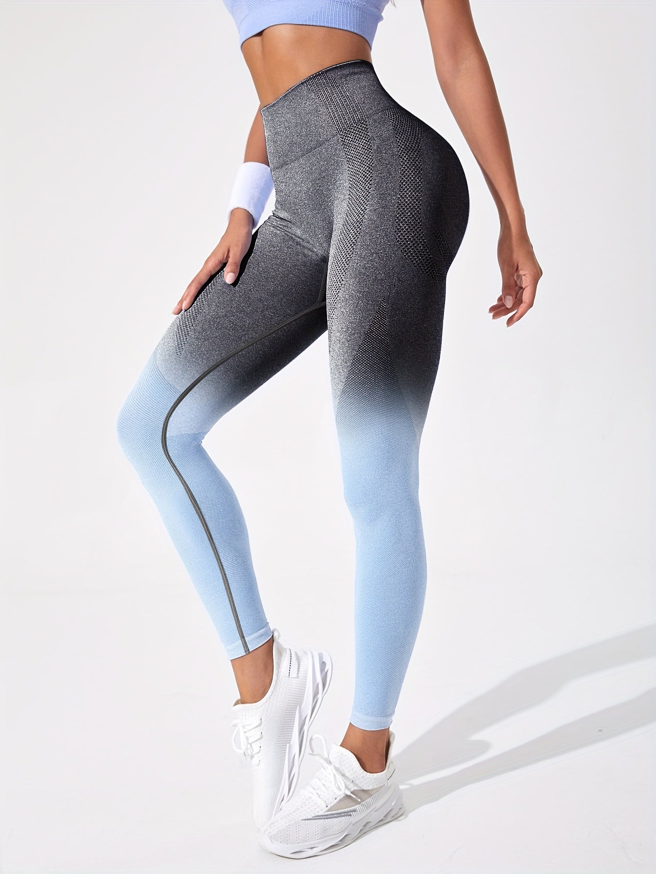 Miscozy Gradient High-Waist Yoga Leggings