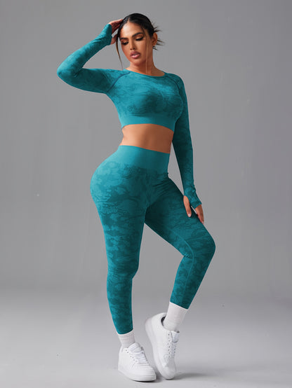 Miscozy Seamless High-Waist Fitness Sports Set