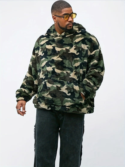 Men's Casual Camo Knit Hoodie - MISCOZY