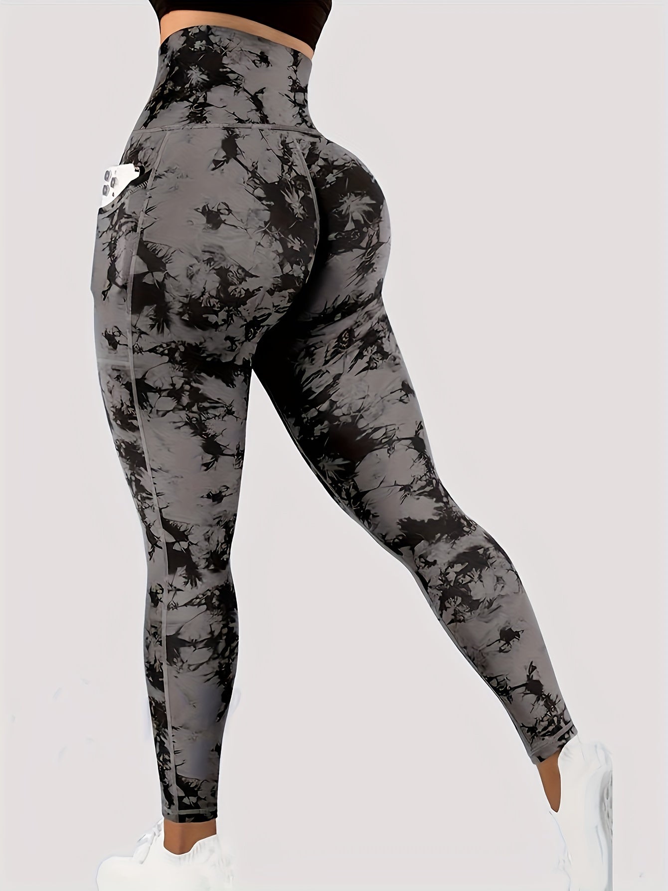 Miscozy Printed High-Waisted Fitness Yoga Leggings