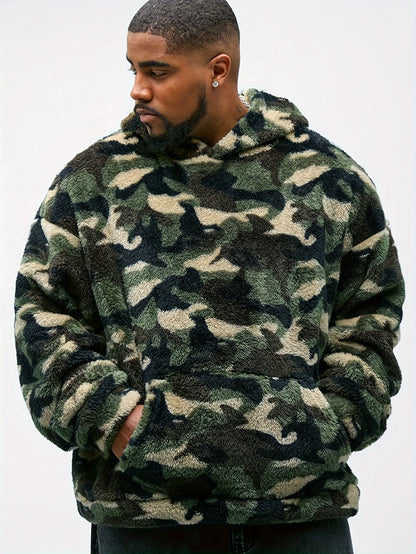 Men's Casual Camo Knit Hoodie - MISCOZY