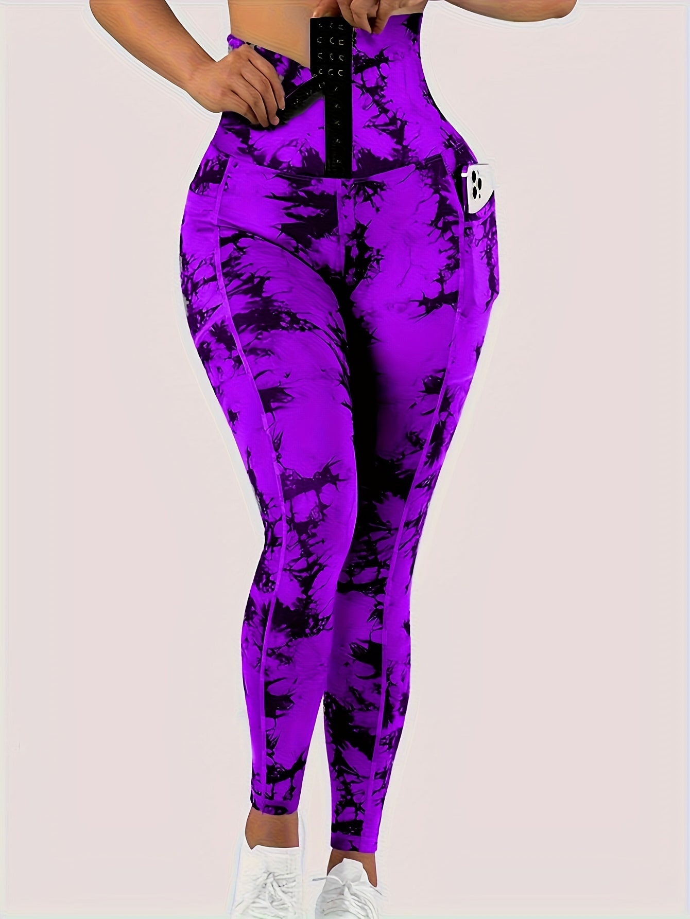 Miscozy Printed High-Waisted Fitness Yoga Leggings