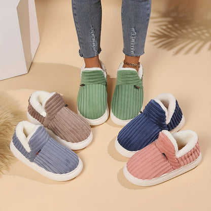 Cozy & Warm Winter Plush Slippers Indoor Outdoor - MISCOZY