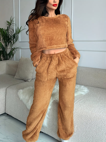 Miscozy's 2-Piece Plush Thermal Pajama Set