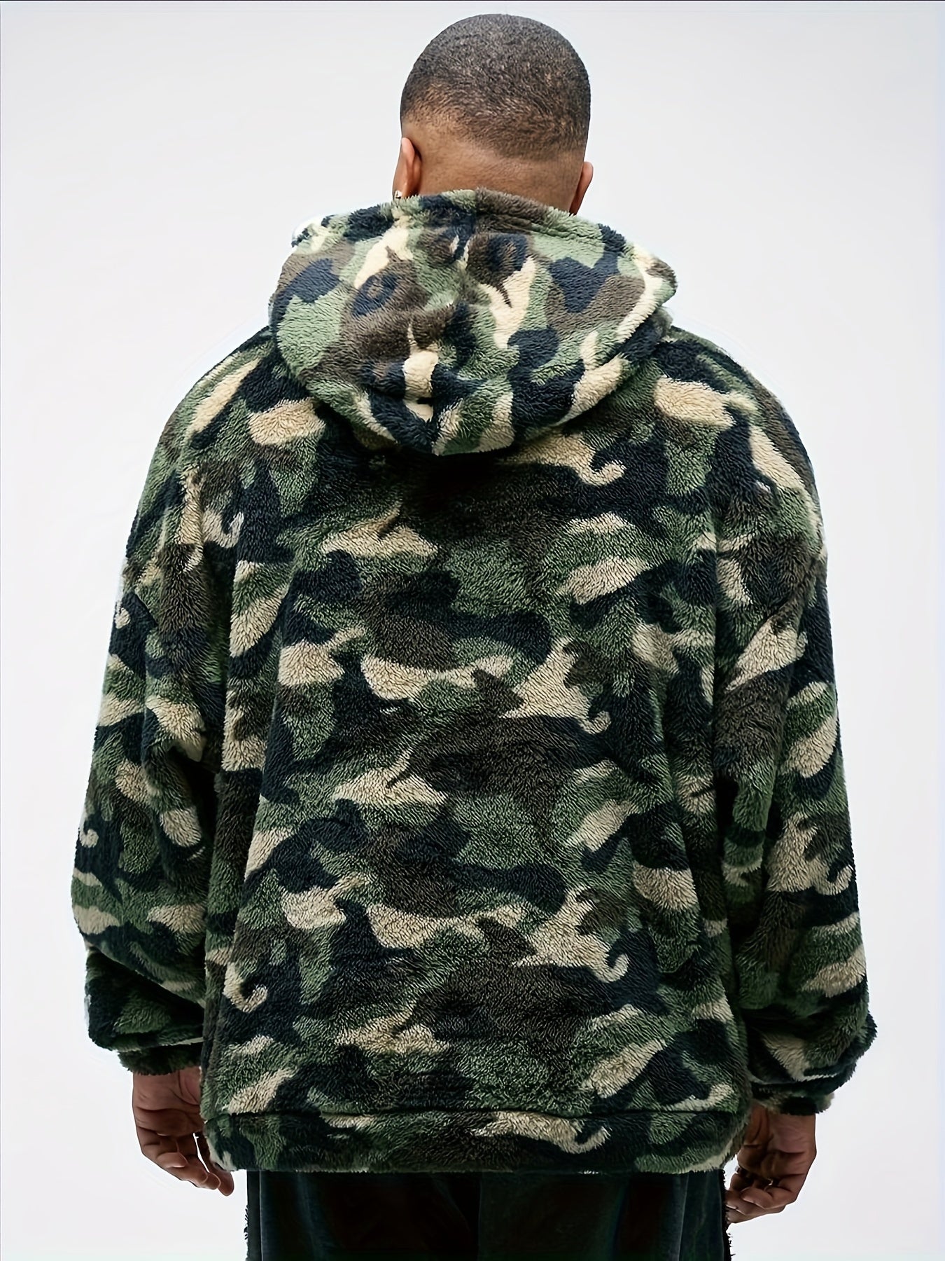 Men's Casual Camo Knit Hoodie - MISCOZY