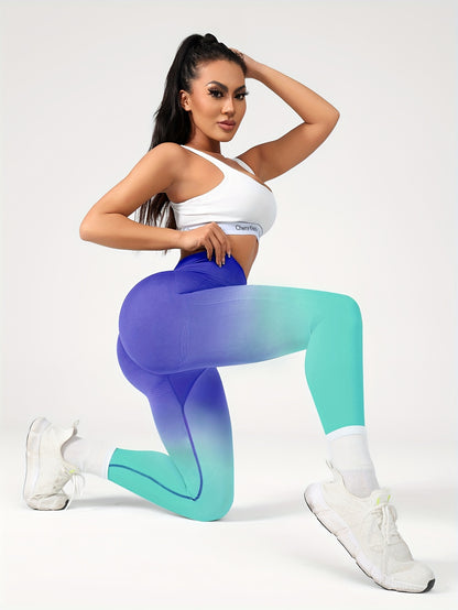 Miscozy High-Waist Ombre Yoga Pants