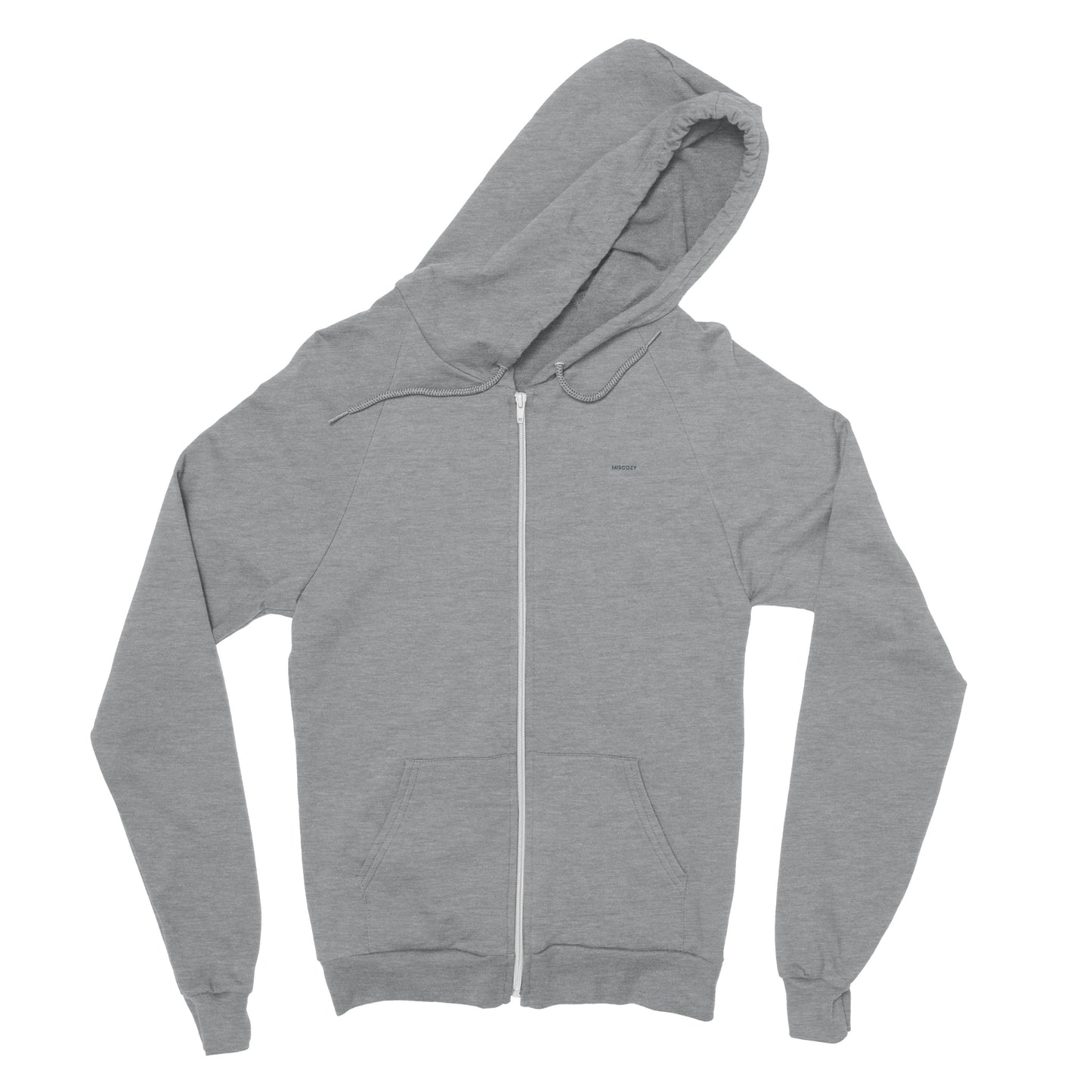 Miscozy Classic warm Unisex Zip Hoodie - 80% Organic Cotton - MISCOZY