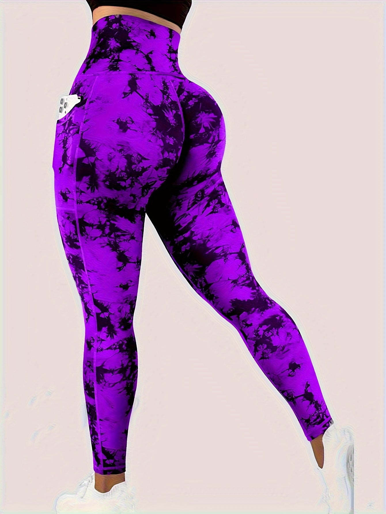 Miscozy Printed High-Waisted Fitness Yoga Leggings