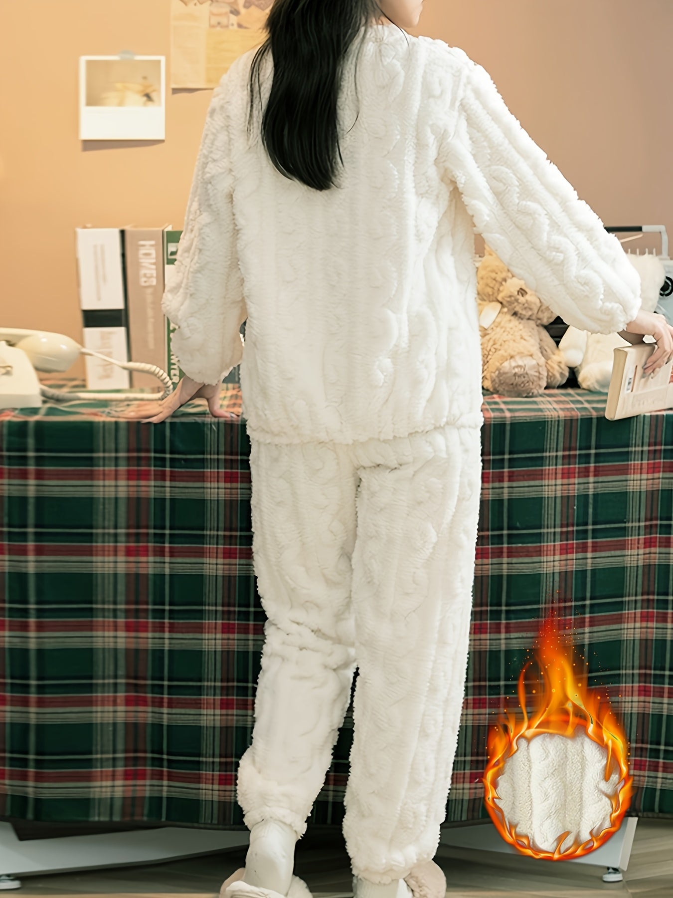 Women's Cozy Plush Pajama Set - MISCOZY