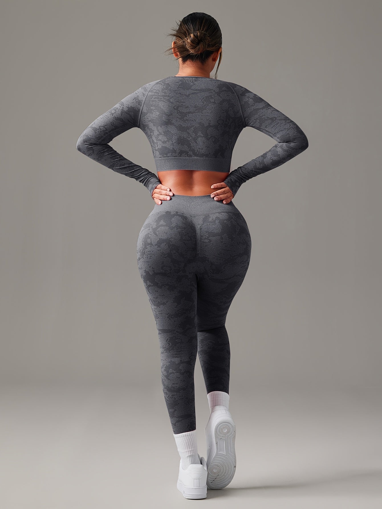 Miscozy Seamless High-Waist Fitness Sports Set