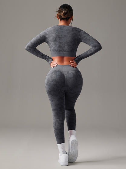 Miscozy Seamless High-Waist Fitness Sports Set