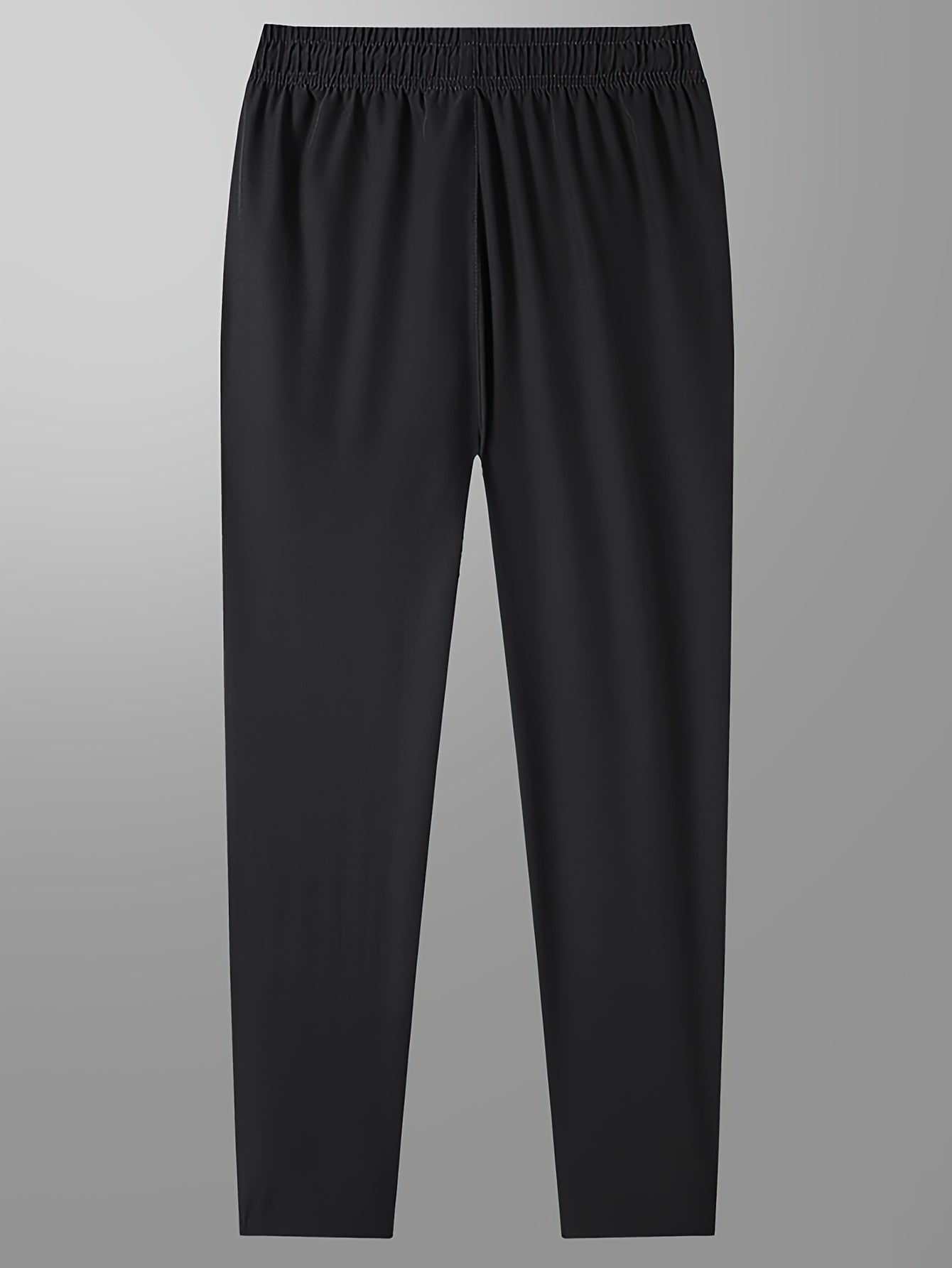 Men's Solid Track Pants With Zipper Pockets - MISCOZY