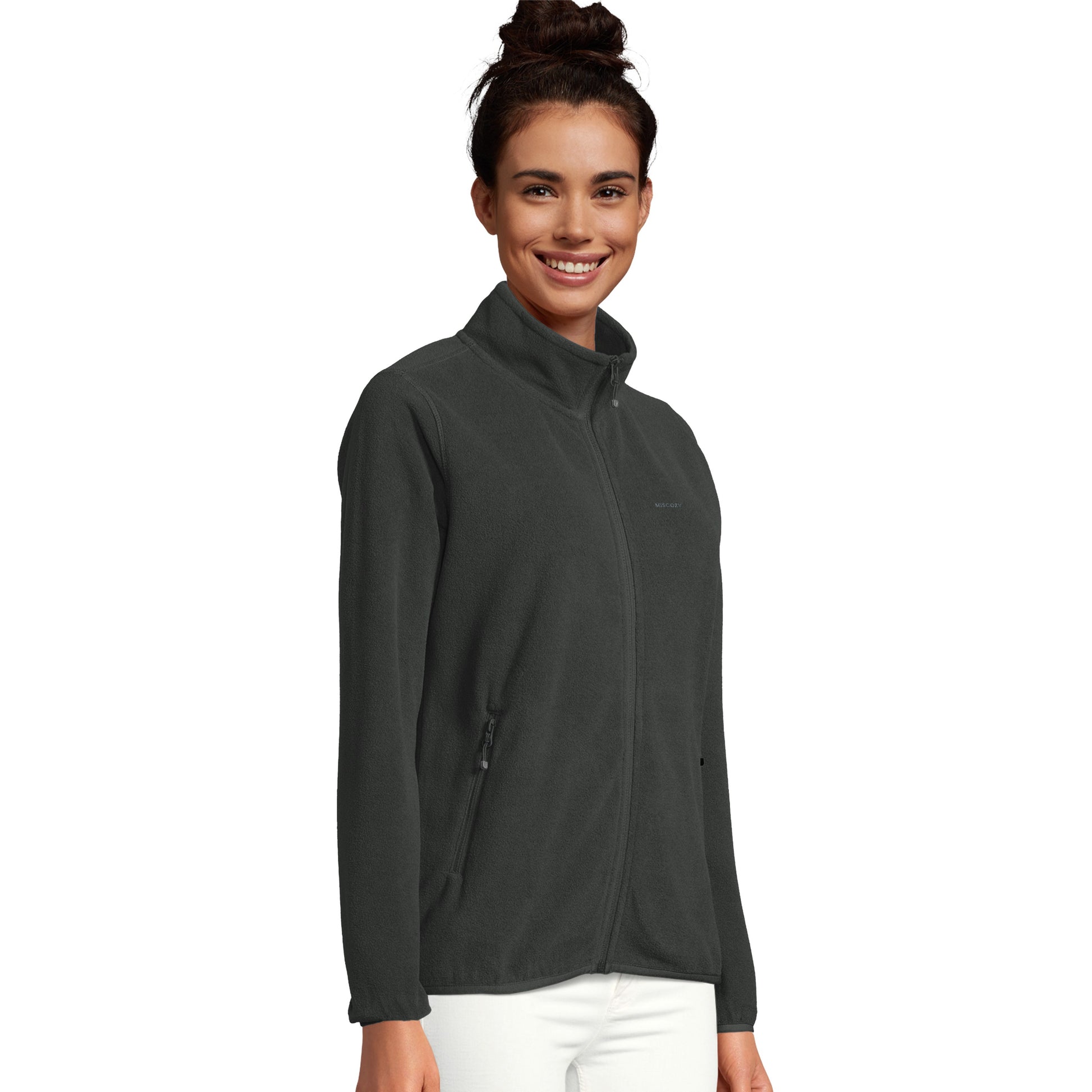 Women's Microfleece Zip Jacket With 100% recycled polyester | Miscozy jacket - MISCOZY